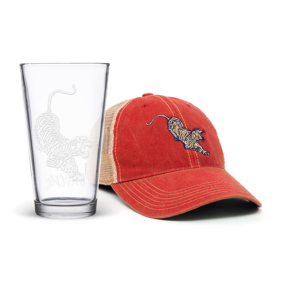 Tiger Hat & Pint Glass Bundle