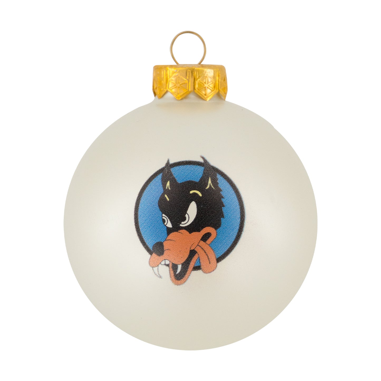 Jerry Garcia Wolf Glass Ornament