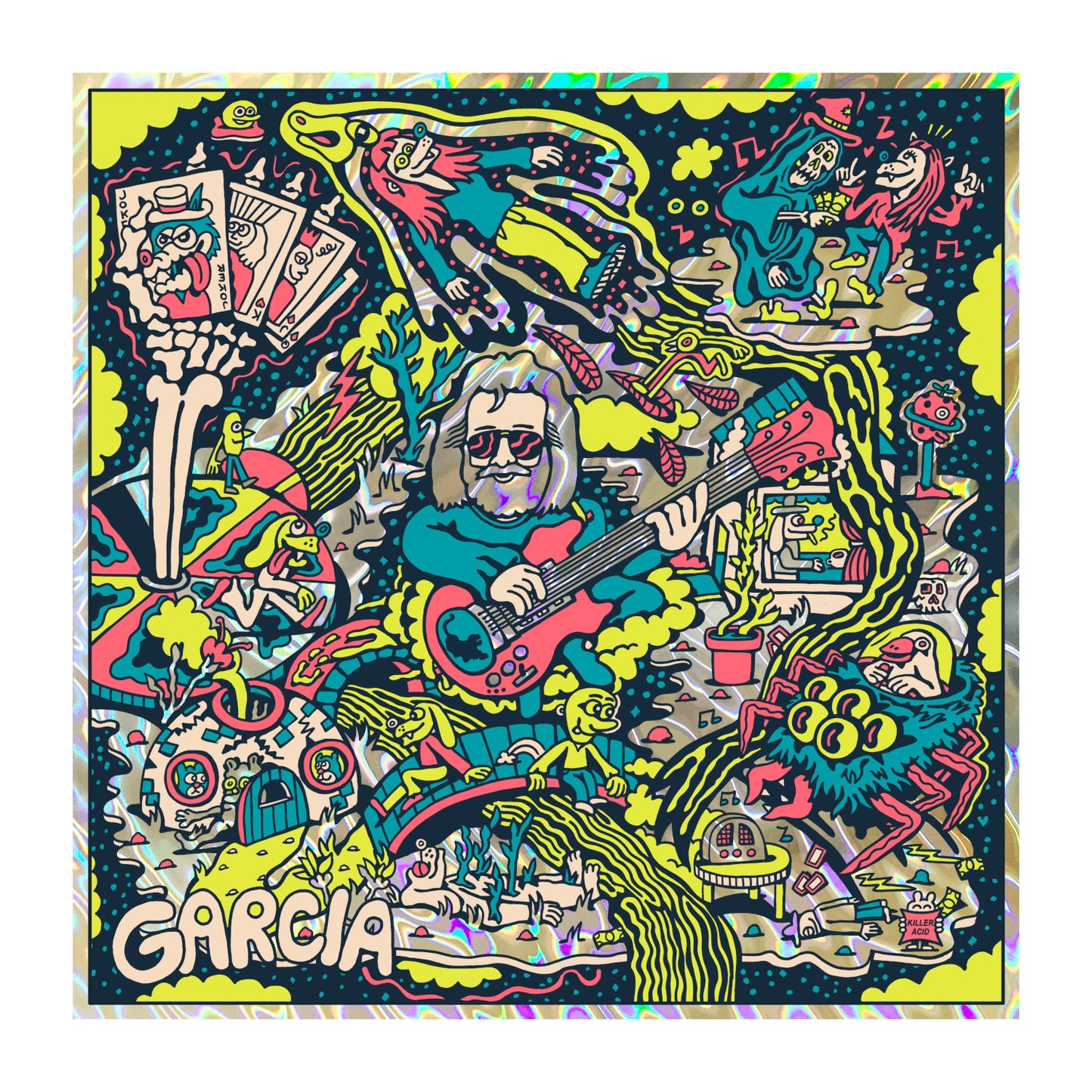Garcia (Bicycle Day 2023) Lava Foil by Killer Acid Limited Edition Print