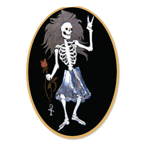 Jerry Garcia Rosebud Sticker