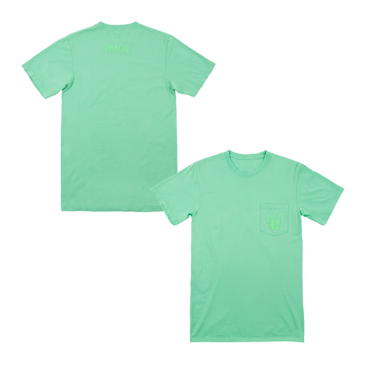 Garment Dyed Handprint Pocket T-Shirt