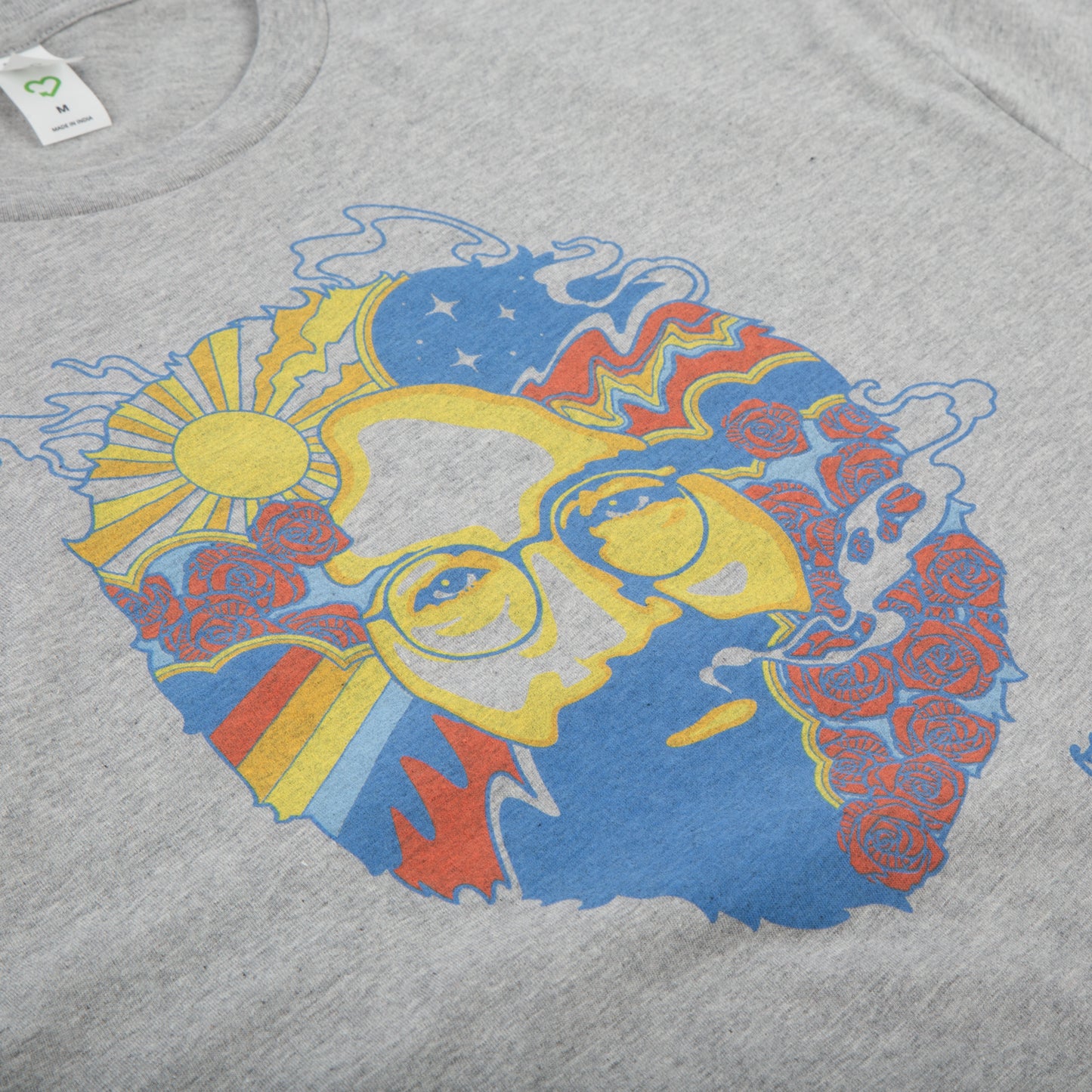 Celestial Jerry Organic T-Shirt in Grey