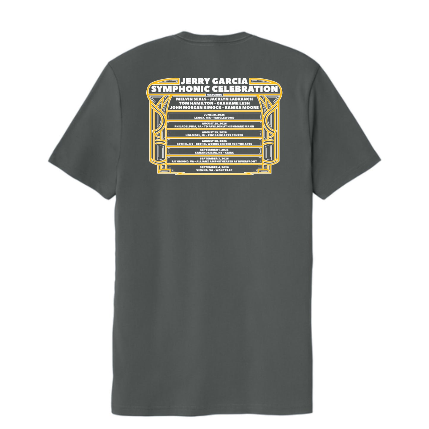 Jerry Garcia Symphonic Celebration 2026 Tour Organic T-Shirt