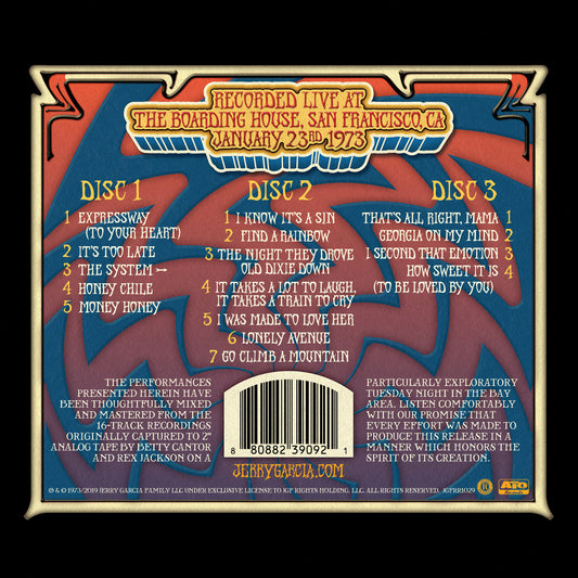 Jerry Garcia & Merl Saunders  GarciaLive Volume 12: 01/23/73 3-CD Set