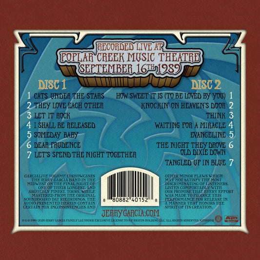 Jerry Garcia Band  GarciaLive Volume 13: 09/16/89 2-CD Set