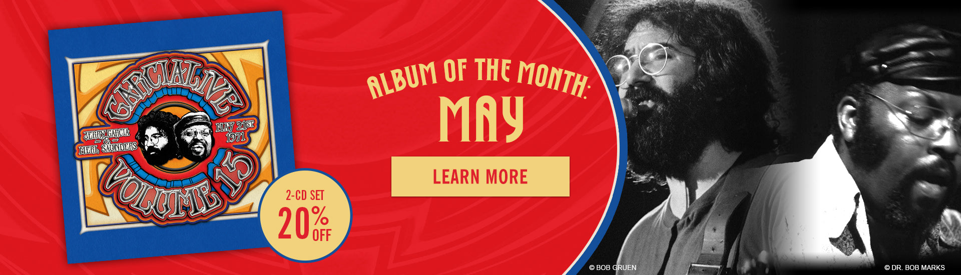Album of the Month: May - GarciaLive Volume 15; 2 -CD Set 20% Off - LEARN MORE