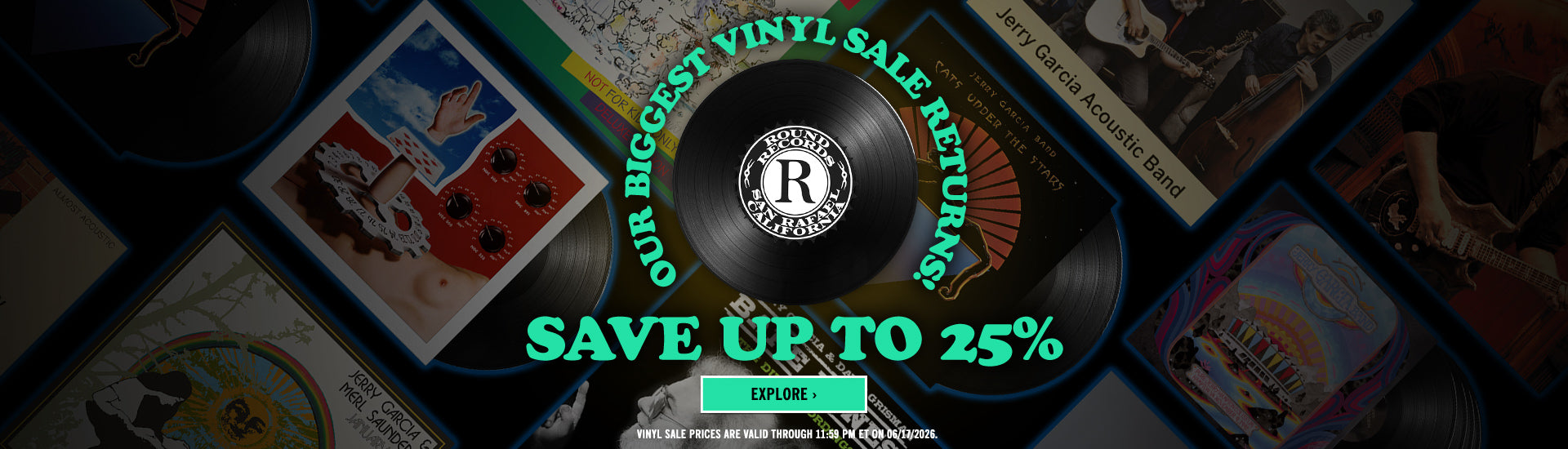 Our Biggest Vinyl Sale Returns! Save Up To 25% Explore > Vinyl Sale Prices Are Valid Through 11:59 PM ET On 06/17/2026