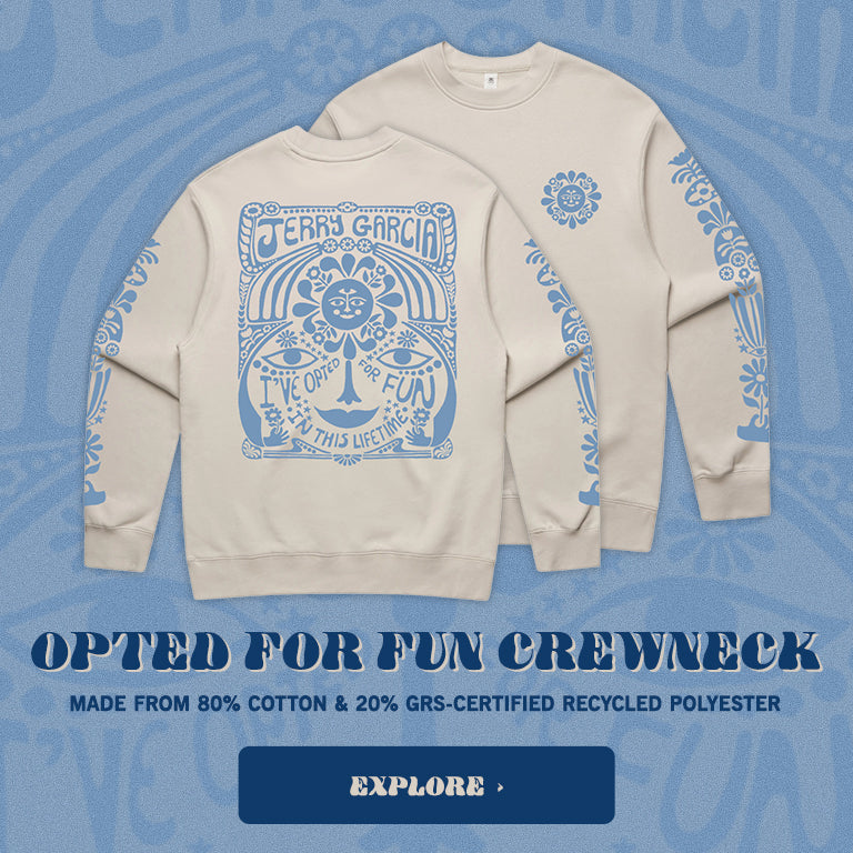 Opted For Fun Crewneck | Made From 80% Cotton & 20% GRS-Certified Recycled Polyester | Explore >