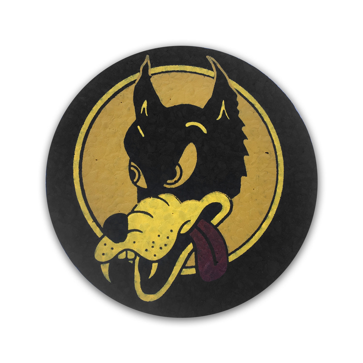 Wolf Recycled Rubber Coaster
