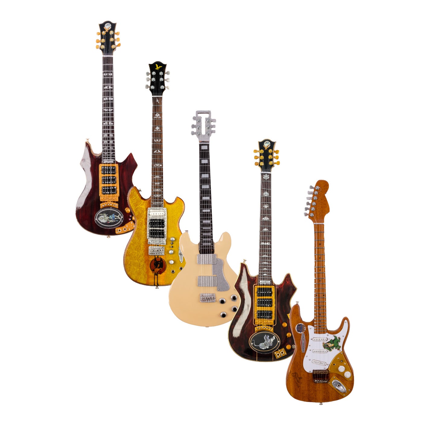 Axe Heaven Tribute Mini Guitar Replicas Bundle of 2