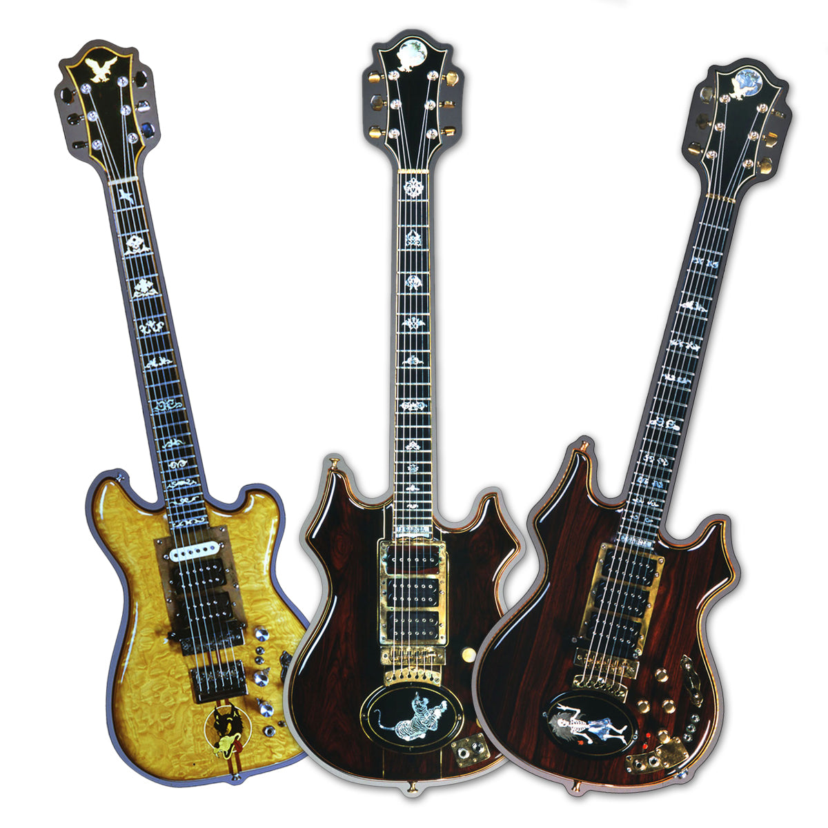 Jerry Garcia Guitar Magnets (Bundle of Three)