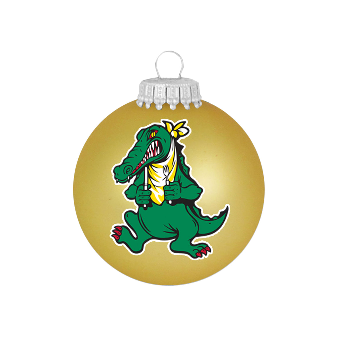 Jerry Garcia Alligator Glass Ornament