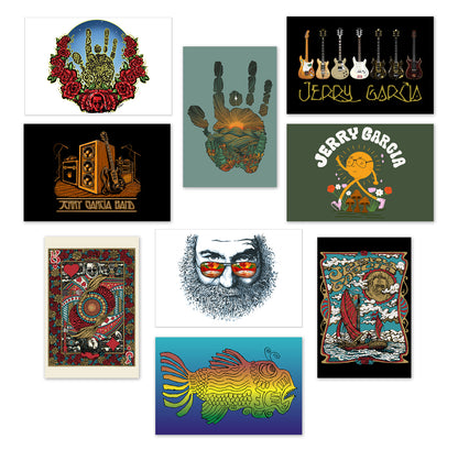 Jerry Garcia Postcard Set  9 pack