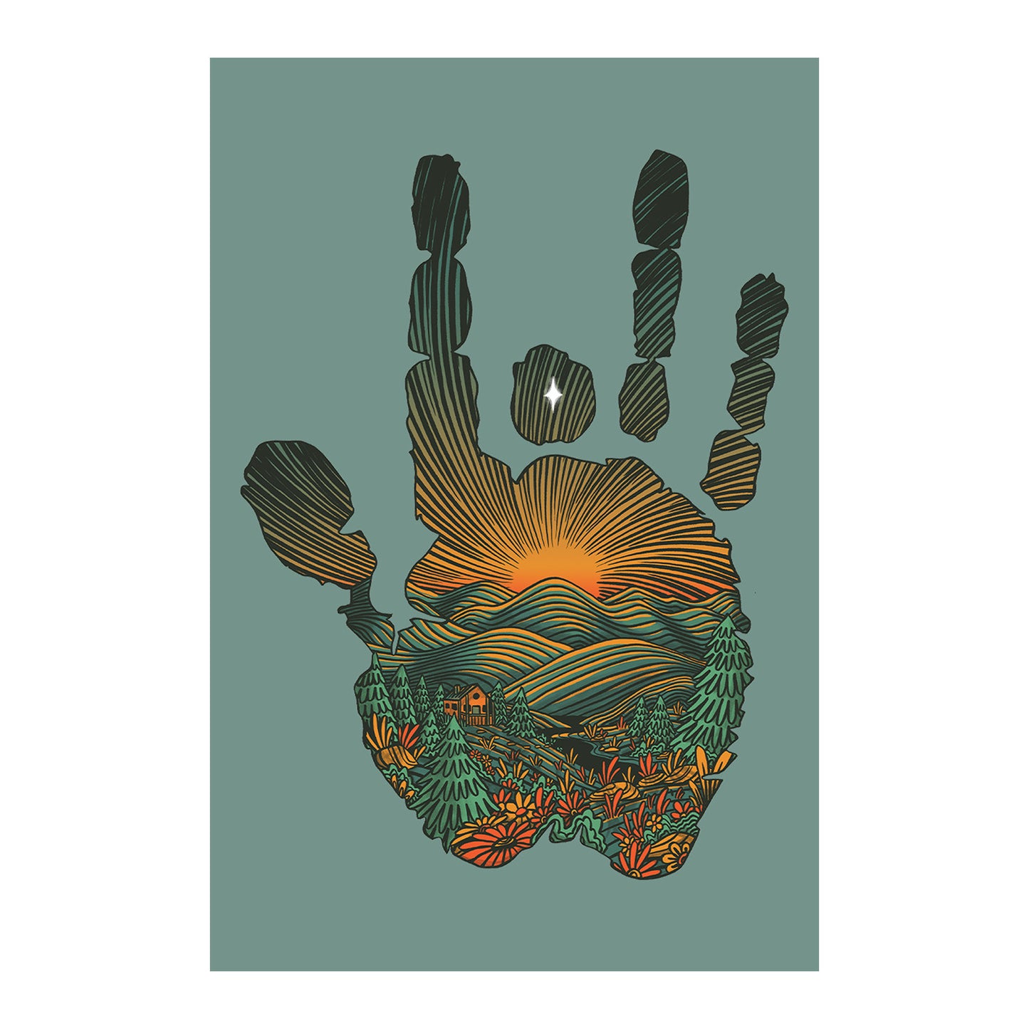 Jerry Garcia Postcard Set  9 pack