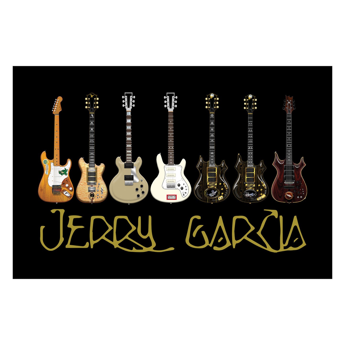 Jerry Garcia Postcard Set  9 pack
