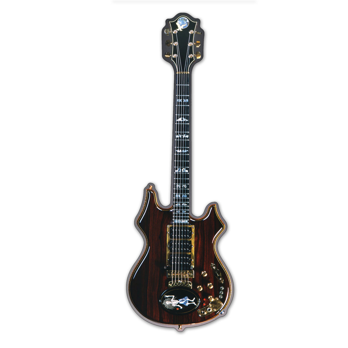 Jerry Garcia Rosebud Guitar Acrylic Magnet
