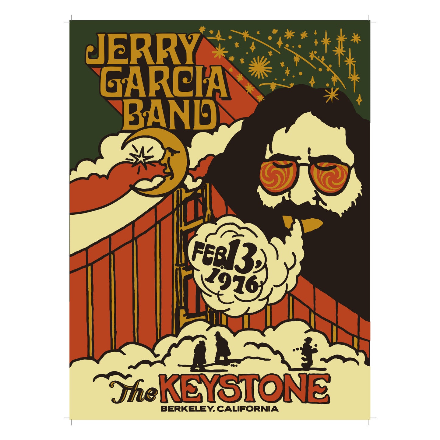 Jerry Garcia Band Keystone 76 Poster