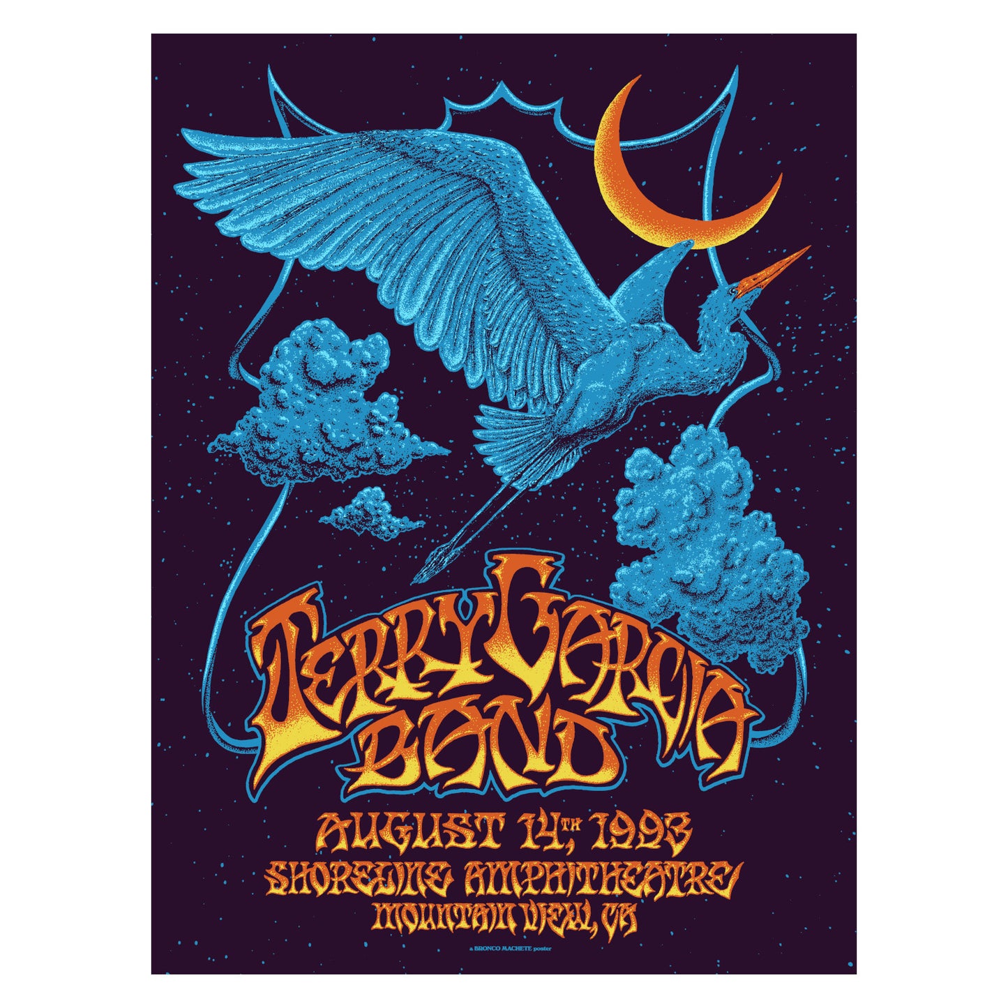 Jerry Garcia Band Shoreline ’93 Poster