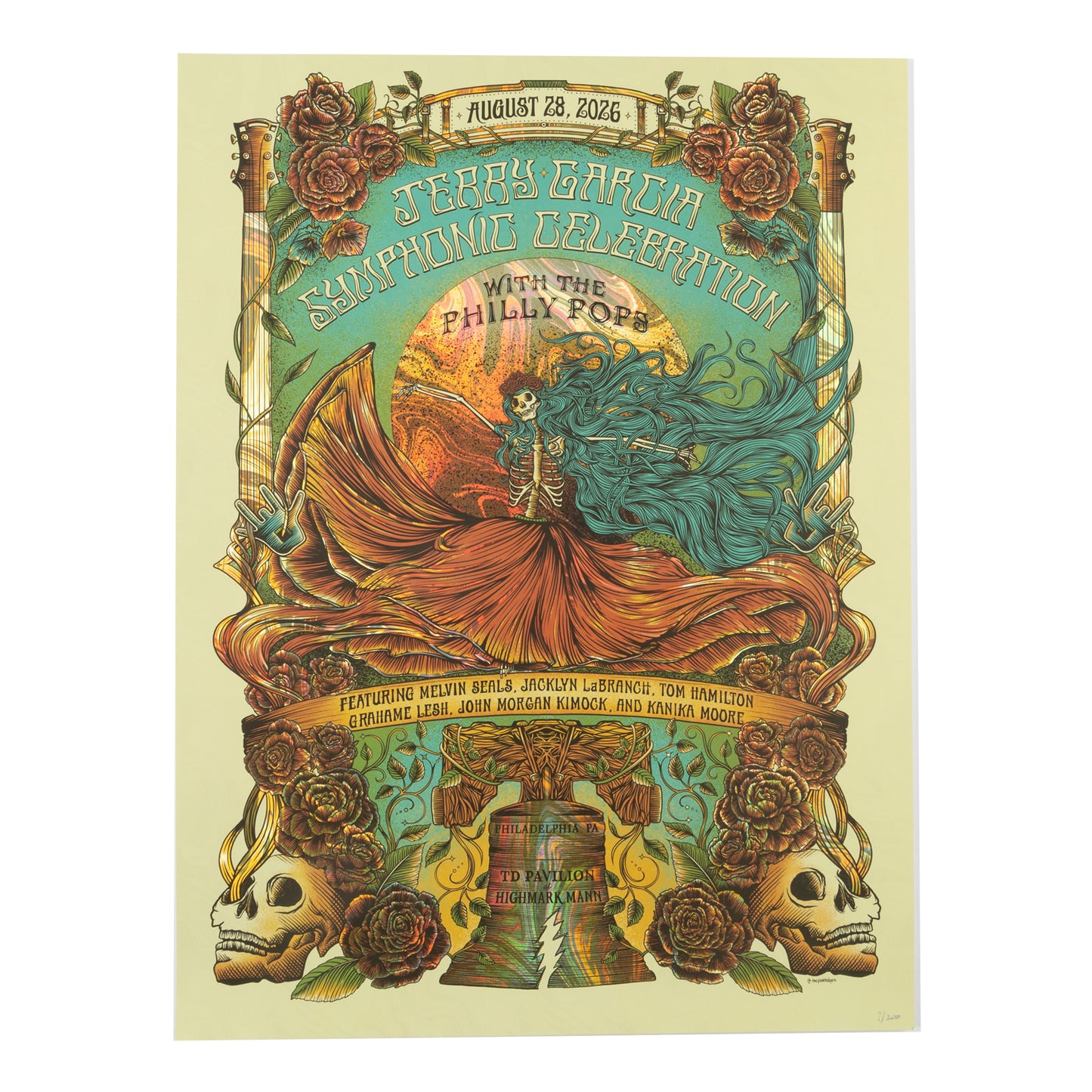 Jerry Garcia Symphonic Celebration 2026 Mann Center Poster