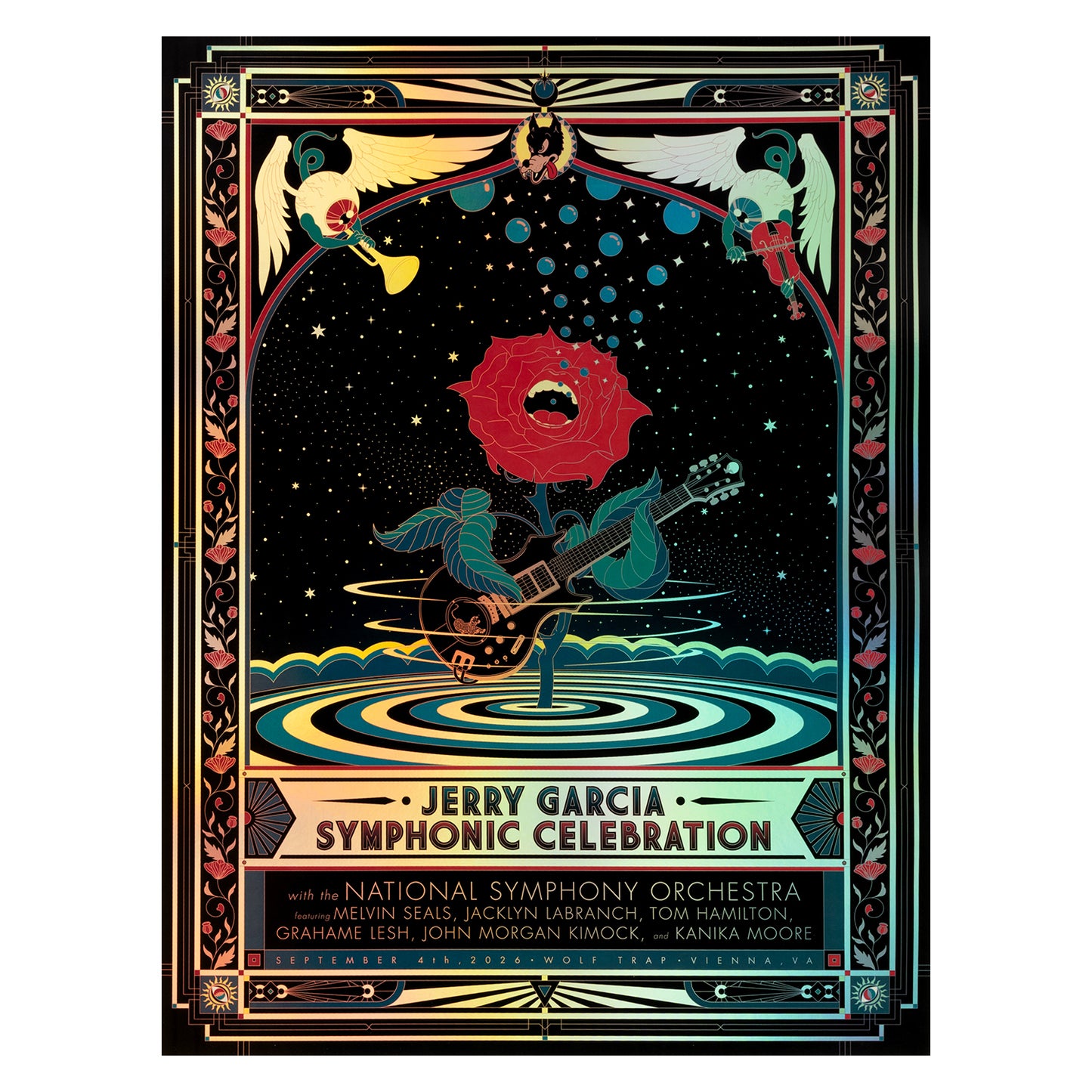 Jerry Garcia Symphonic Celebration 2026 Wolf Trap Poster