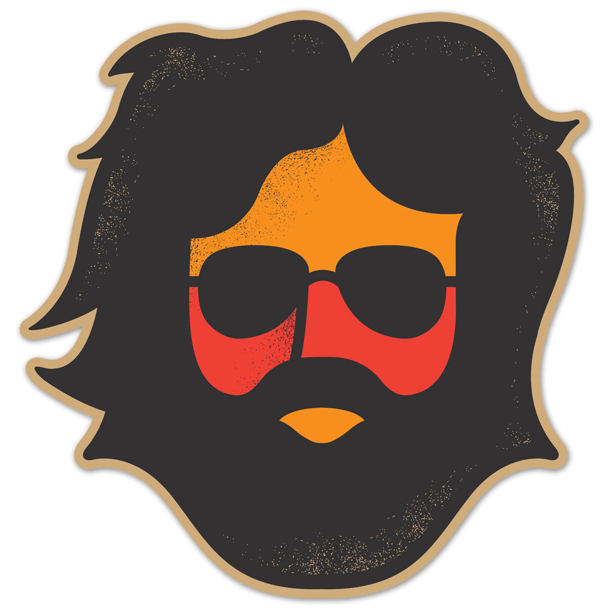Jerry Garcia Keystone Sticker – Garcia Family Provisions