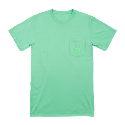 Garment Dyed Handprint Pocket T-Shirt