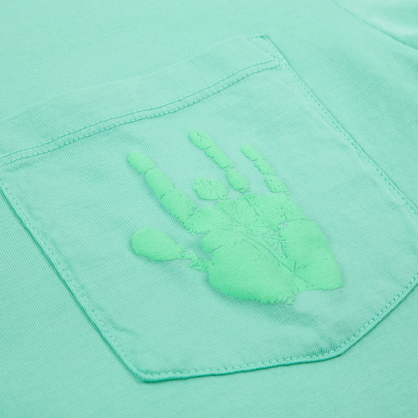 Garment Dyed Handprint Pocket T-Shirt