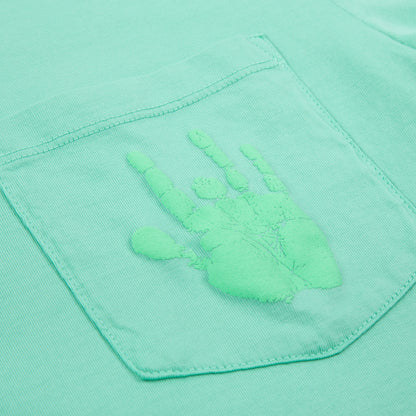Garment Dyed Handprint Pocket T-Shirt
