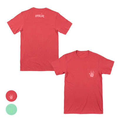 Garment Dyed Handprint Pocket T-Shirt