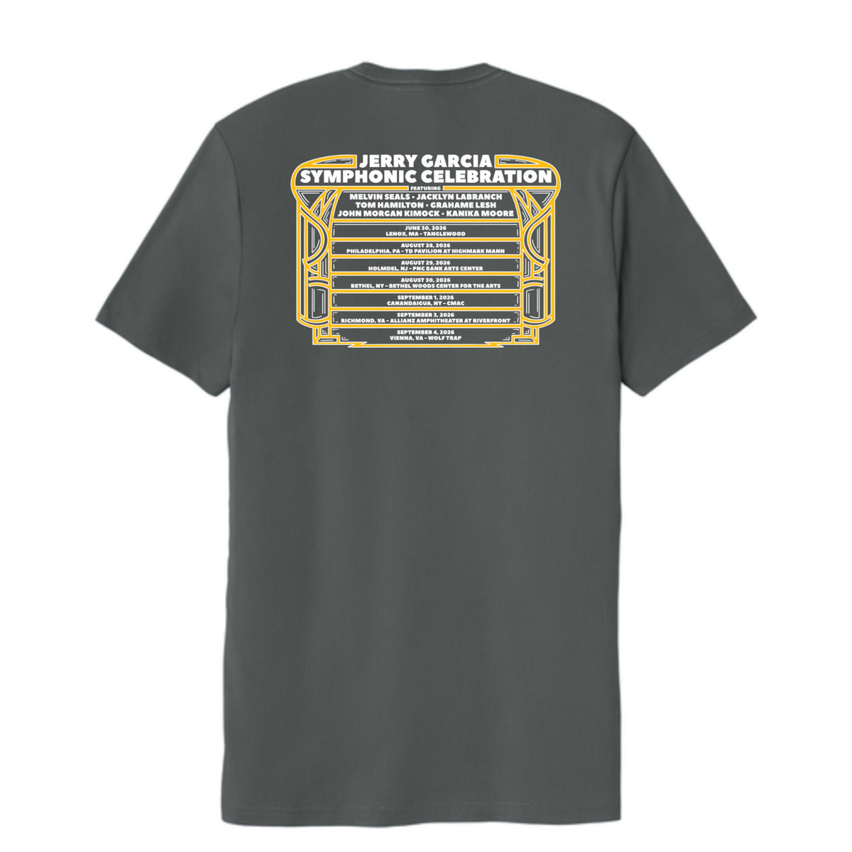 Jerry Garcia Symphonic Celebration 2026 Tour Organic T-Shirt