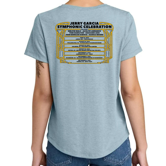 Jerry Garcia Symphonic Celebration 2026 Tour Ladies Sustainable T-Shirt