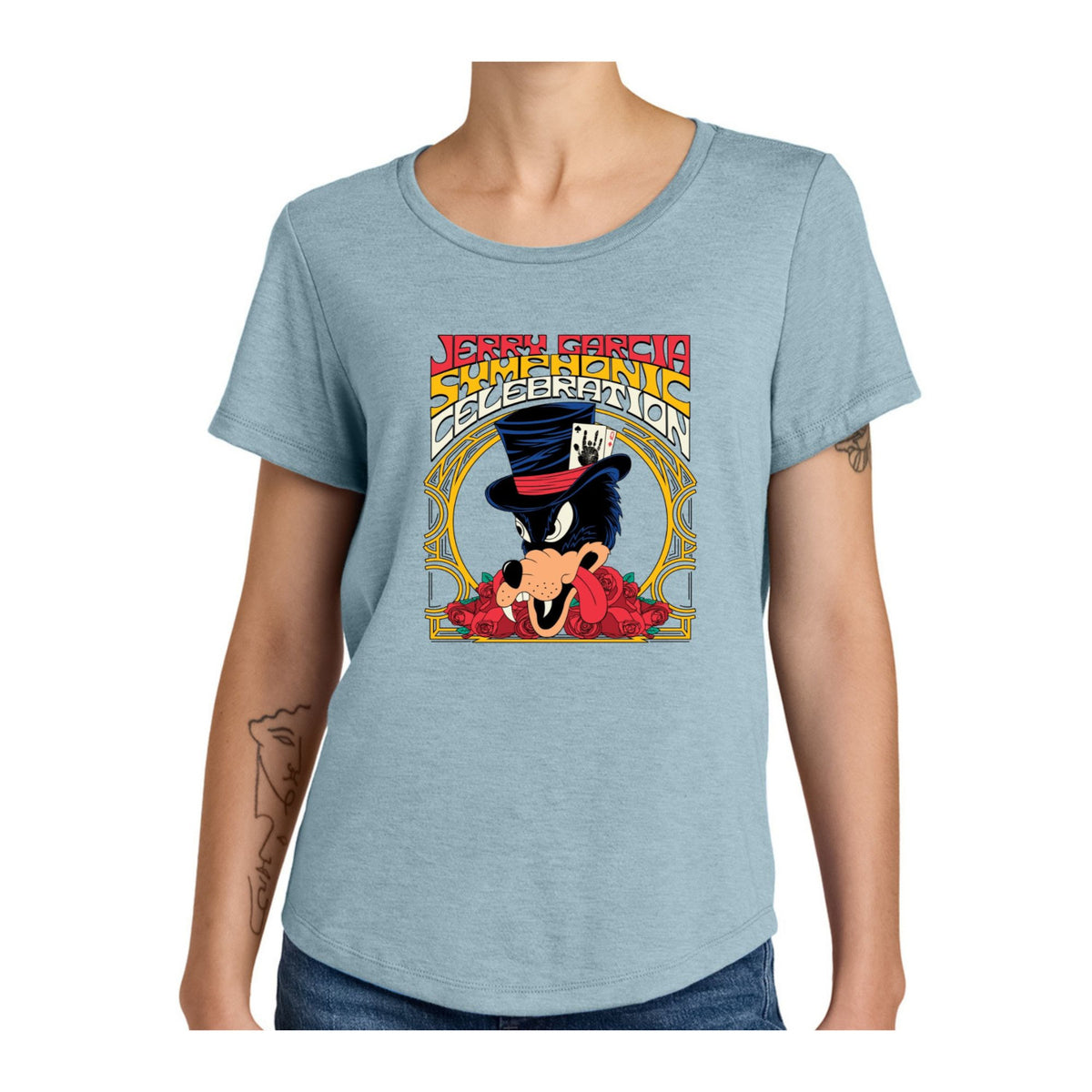 Jerry Garcia Symphonic Celebration 2026 Tour Ladies Sustainable T-Shirt