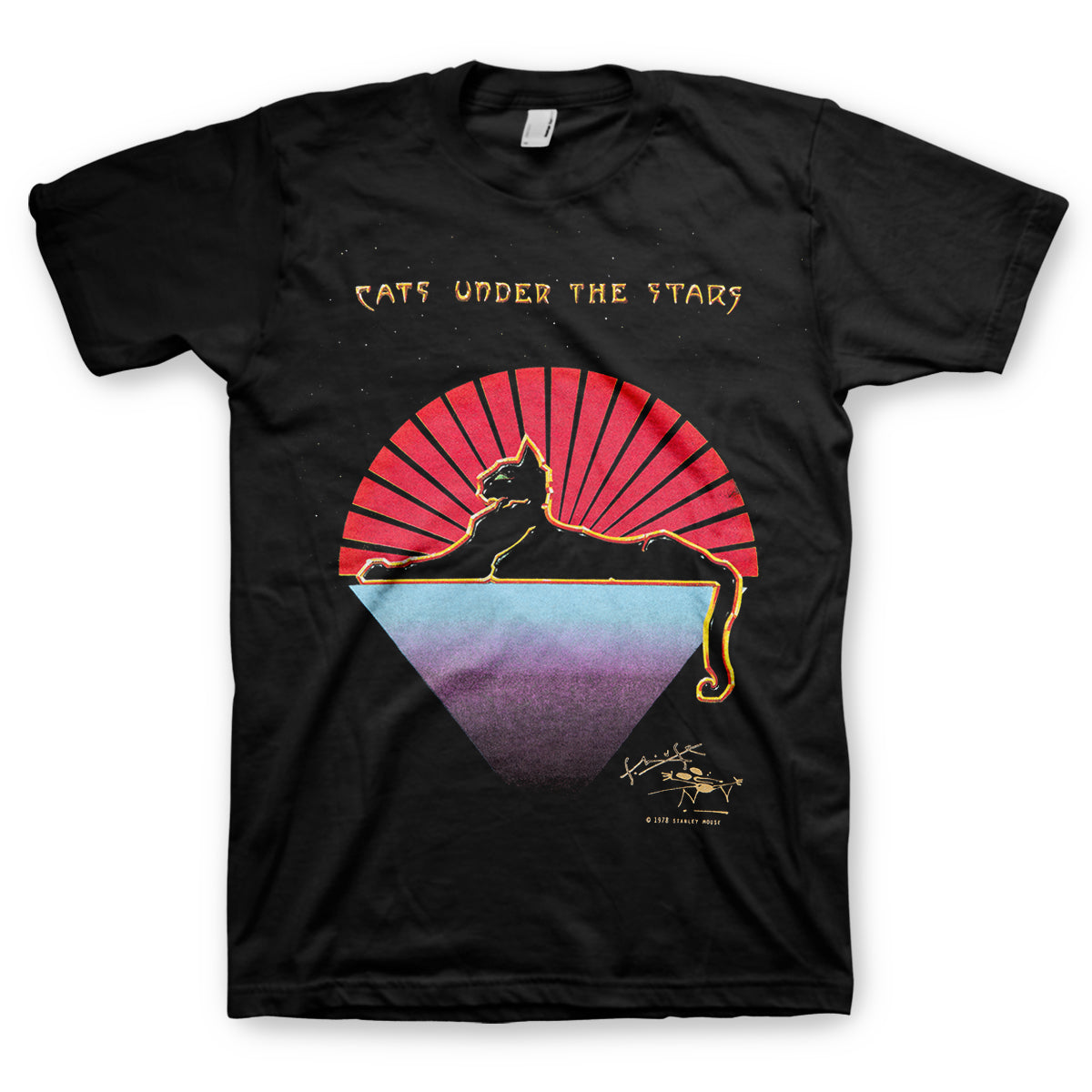 Cats Under the Stars Organic T-Shirt HIDDEN
