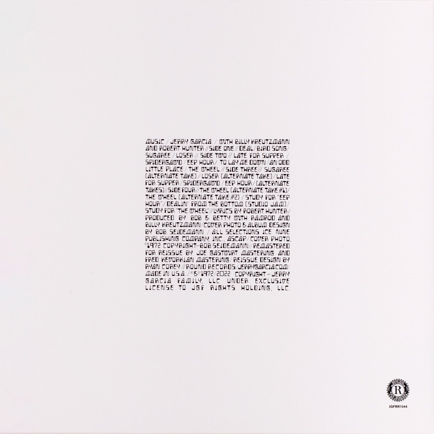 Garcia (50th Anniversary Edition)  Gold Nugget 180g 2xLP